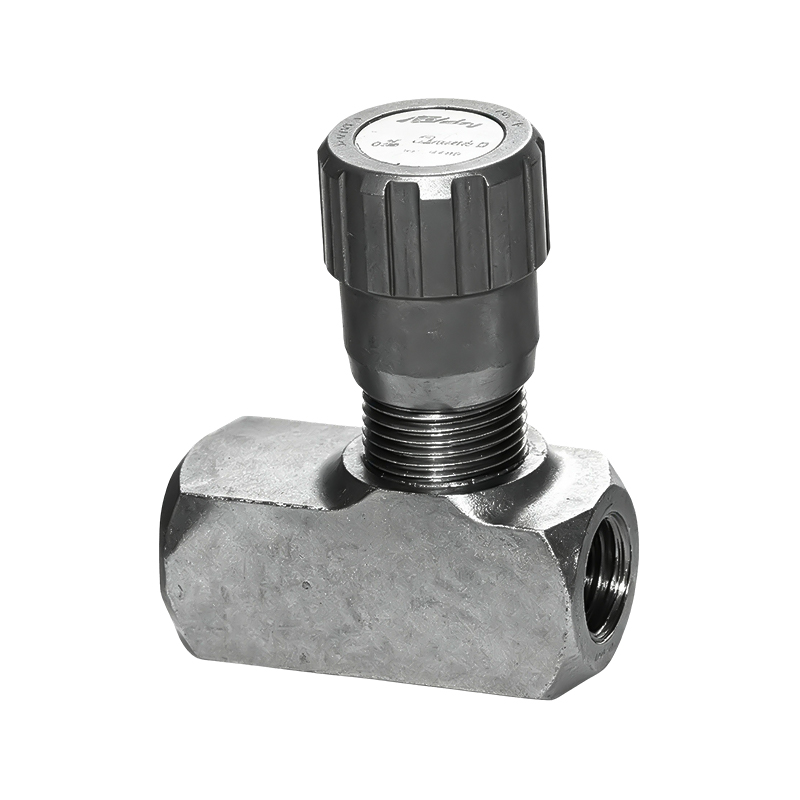Inline Flow Control Valve with Check Valve