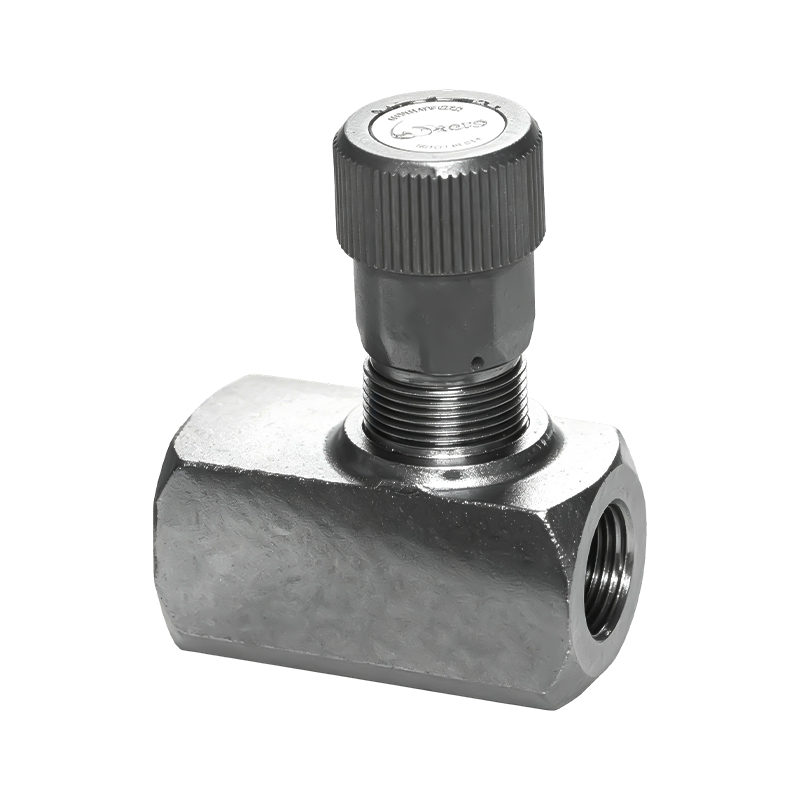 Inline Flow Control Valve with Check Valve